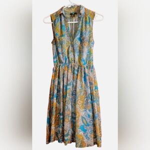 H&M Blue Paisley dress